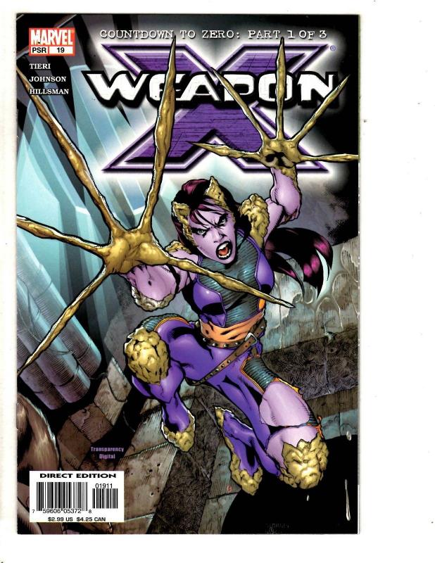 10 Weapon X Marvel Comics # 13 15 16 17 18 19 20 + Wolverine Days OFP 1 2 3 CR53