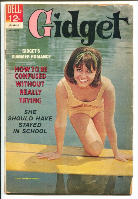 Gidget #2 1966-Dell-Sally Field photo cover-TV series-VG