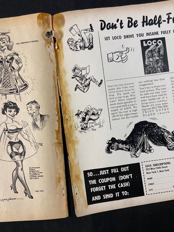 LOCO HUMOR MAGAZINE #2 1958 JOHN SEVERIN ART