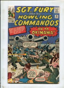 SGT. FURY & HIS HOWLING #10 (6.0) COMMANDOS ON THE OKINAWA ! 1964