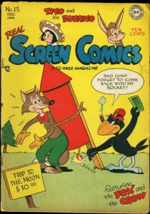 REAL SCREEN COMICS #15-FOX AND CROW-DC VG