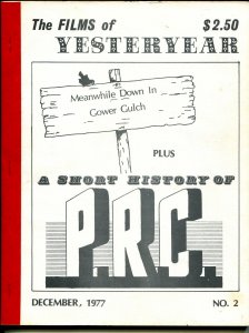 Films of Yesterday #2 12/1977-P.R.C. Pictures-VG