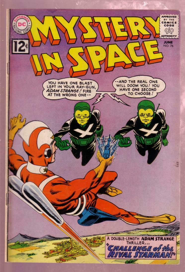 Mystery In Space 76 1962 Starman Infantino Art Dc Sf Vg Comic Books Silver Age Dc Comics Horror Sci Fi Hipcomic