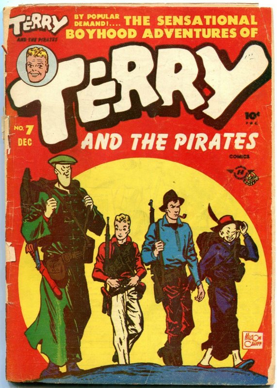 TERRY AND THE PIRATES #7 MILTON CANIFF 1947 BLACK CAT FR