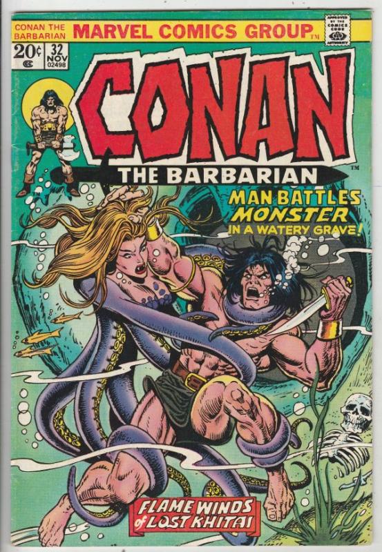 Conan the Barbarian #32 (Nov-73) VF/NM High-Grade Conan the Barbarian