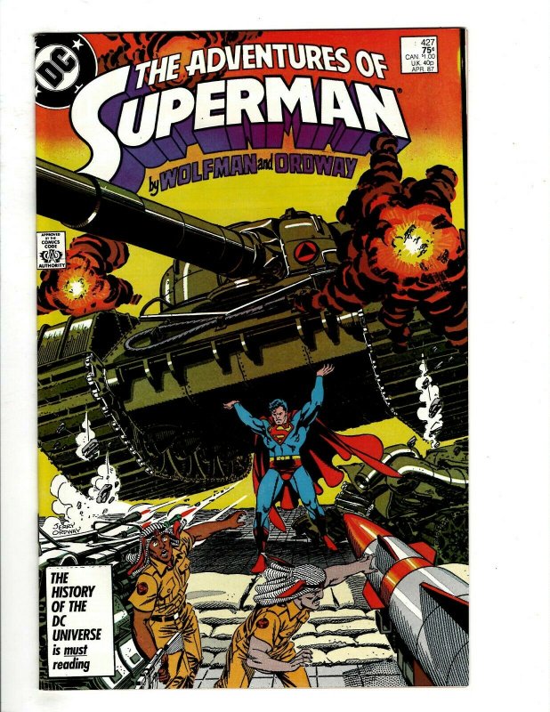 12 Adventures of Superman DC Comics 424 425 426 427 428 429 430 432 433 + HG1