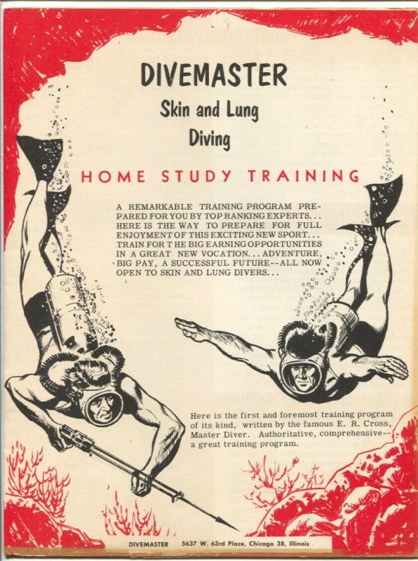 Divemaster Skin and Lung Diving Equipment Catalog 1960-euipment pix & prices-VG