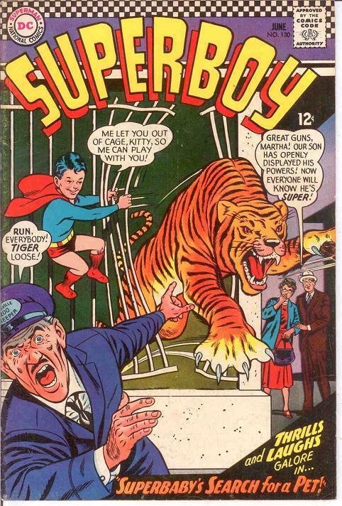 SUPERBOY 130 F+   June 1966 COMICS BOOK