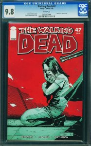 Walking Dead #47 (Image, 2008) CGC 9.8 White Pages Axel Gabe Death
