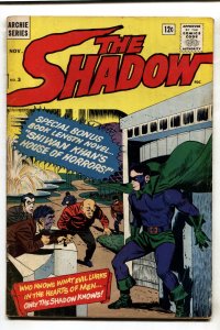 The Shadow #3--1964--Shadow has superhero costume on cover--COMIC BOOK