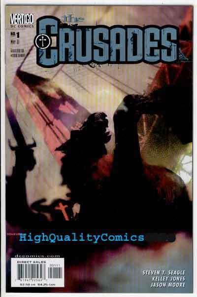 CRUSADES #1, NM+, Bill Sienkiewicz, Vertigo, Seagle, Jones, 2001, First Crusade