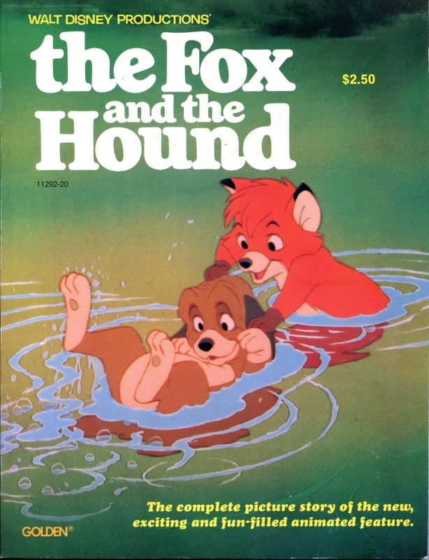 The FOX and the HOUND, VF/NM, Walt Disney, 1981, 1st, Golden Press, 8.5x11