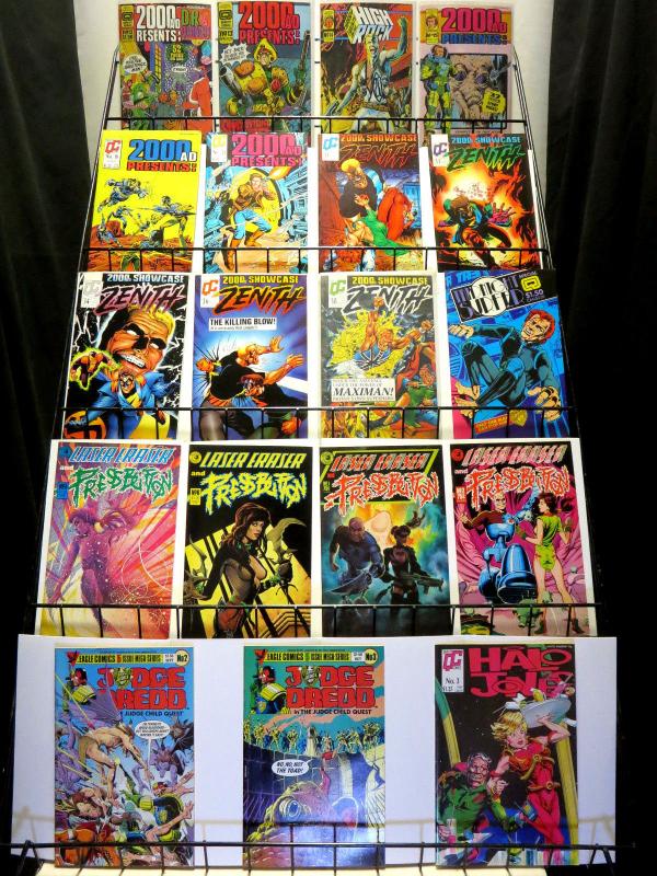 British Comics Lot of 99 Books F/+ Judge Dredd 2000 AD Strontium Dog Robohunter