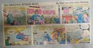 Spiderman Sunday by Stan Lee & John Romita from 9/4/1977 Size: 7.5 x 15 inches