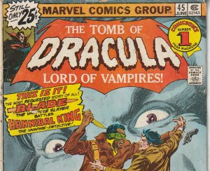 Tomb of Dracula(vol. 1) # 45   The Bride of Dracula ! Blade Vampire Hunter !