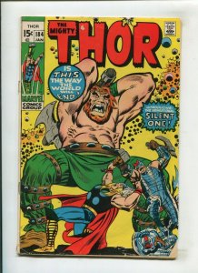 THOR #184 (5.0) THE WORLD BEYOND!! 1970 