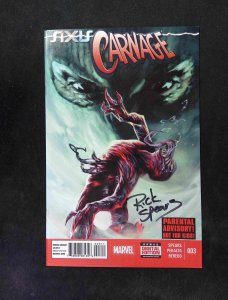 Axis Carnage #3  MARVEL Comics 2015 NM  Signed By Rick Spears