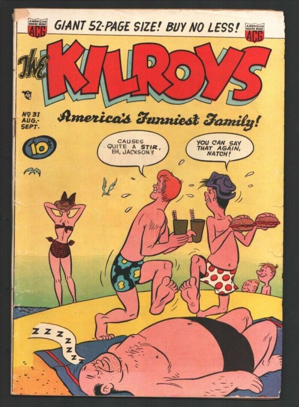 Kilroys #31 1951-ACG-Moronica-swimsuit gag cover-52 page issue-Solid Jackso...