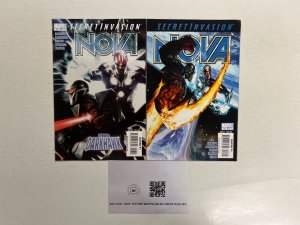 2 Nova Marvel Comic Books # 16 17 Avengers Defenders Iron Man Hulk 15 JS44