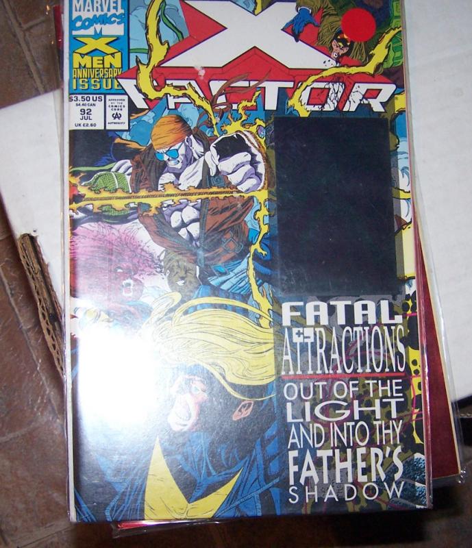 X-Factor # 92  1993 marvel HOLOGRAM COVER 1ST EXODUS KEY  powers/ house of x