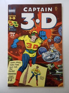 Captain 3-D (1953) VF- condition includes 3-D glasses