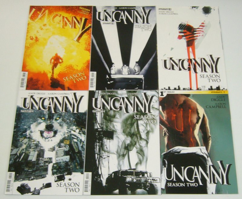 Uncanny Season Two #1-6 VF/NM complete series - andy diggle - jock covers set