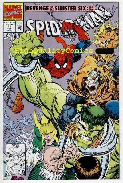 SPIDER-MAN #19, NM+, Erik Larsen, Hulk,Sandman, Doc Ock, more Marvel in store