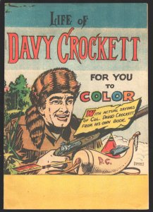 Life of Davy Crockett 1955-Wraparound cover-16 page promo comic book-Alamo-VG