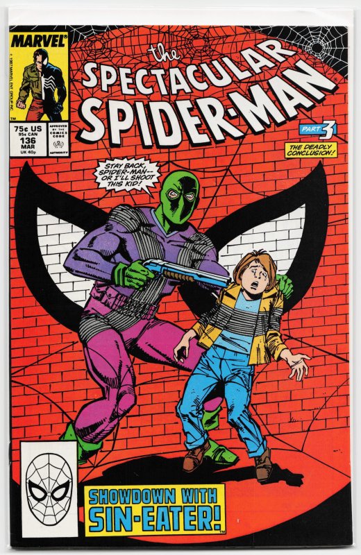 The Spectacular Spider-Man #136 (1988) Spider-Man
