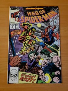 Web of Spider-Man #56 Direct Market Edition ~ NEAR MINT NM ~ (1989 Marvel)  