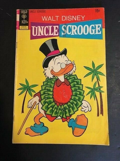 LOT OF 2-Gold Key / Walt Disney Uncle Scrooge #101 &132 VERY GOOD/FINE (907J)  