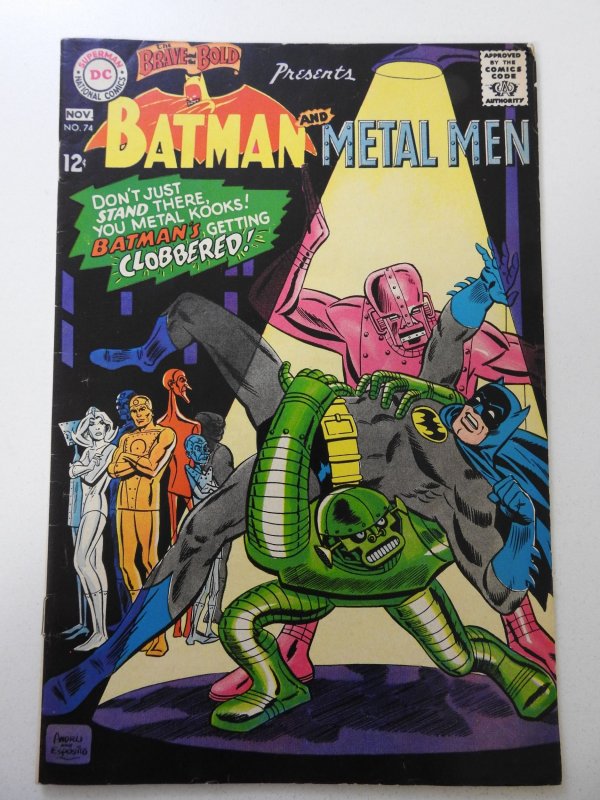 The Brave and the Bold #74 (1967) VG  cover and 1st wrap detached bottom staple