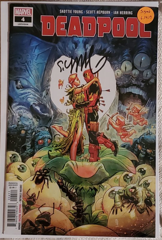 Deadpool #4 signed by Skottie Young