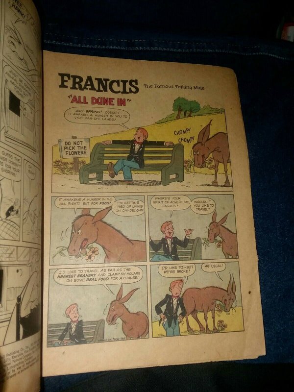 FRANCIS THE FAMOUS TALKING MULE 1958 #906 four color dell Comics tv show classic