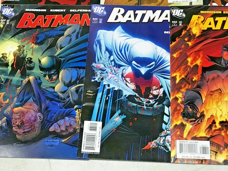 BATMAN#655-672 VF/NM LOT 2006 GRANT MORRISON (11 BOOKS) DC COMICS