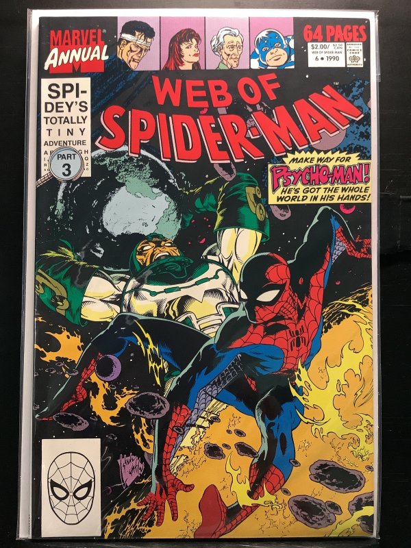 Web of Spider-Man Annual #6 Direct Edition (1990)