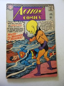 Action Comics #338 (1966) VG Condition moisture stains