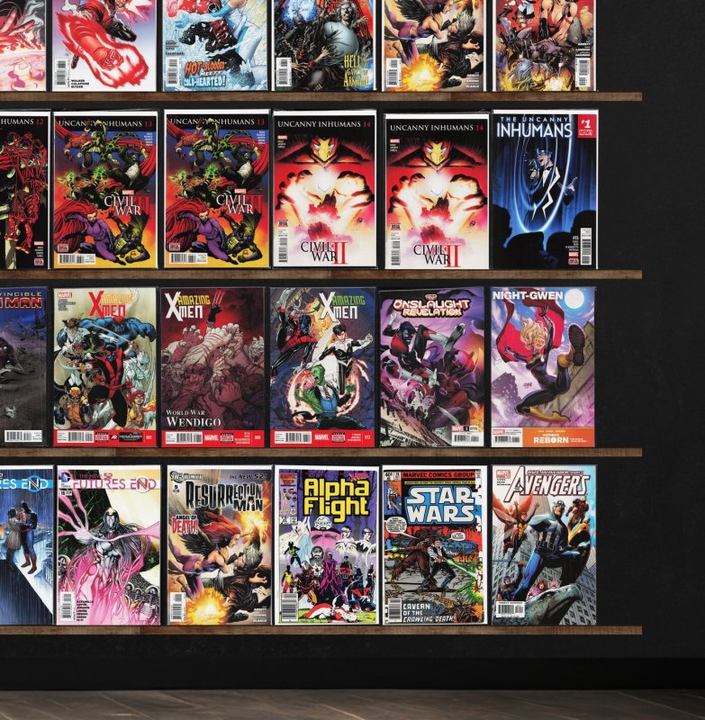 Huge Lot 140+ Comics with Red Lanterns, Uncanny Inhumans & More!