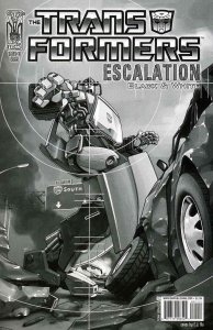 Transformers, The: Escalation #1E VF/NM ; IDW | Black & White Variant