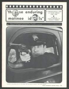 Those Enduring Matinee Idols #12 8/1971-Movie serial fanzine-Film images- art...