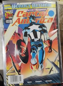 Captain America Vol 3 # 1  1998 marvel heroes return  steve rogers newstand