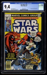 Star Wars #11 CGC NM 9.4 White Pages