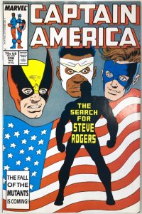 CAPTAIN AMERICA Comic # 336 — Where is Steve Rogers?  — 1987 Marvel Fine+ Cond 