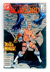 Warlord #93 (1985) Rare Newsstand Variant Edition! Viking Saga DCU