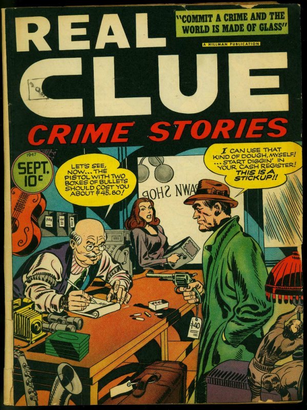 Real Clue Crime Stories  V.2 #7 1947-Simon & Kirby- Golden Age G/VG 