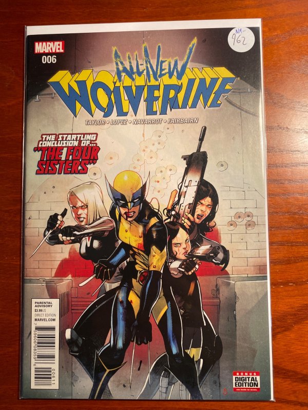 All-New Wolverine #6 (2016) NM- 1st Gabby cover