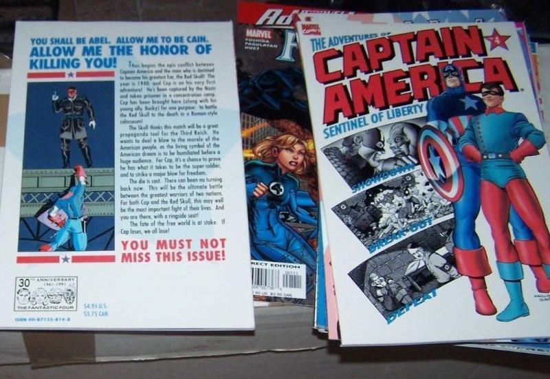 The Adventures of Captain America #3+4 (Jan 1992, Marvel) bucky red skull 