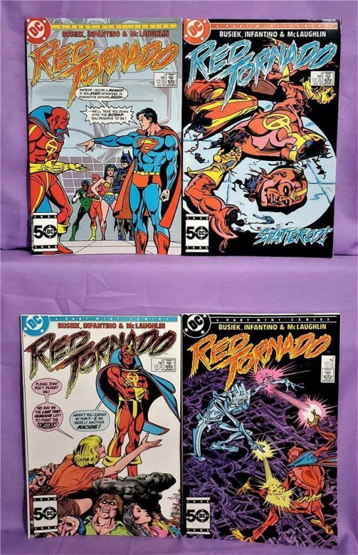 RED TORNADO #1 - 4 Carmine Infantino Kurt Busiek (DC 1985)