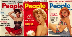 MAG: People Today Mini Mag Lot of 3 #18-March-April & Nov  1957-Anne Neyland-...