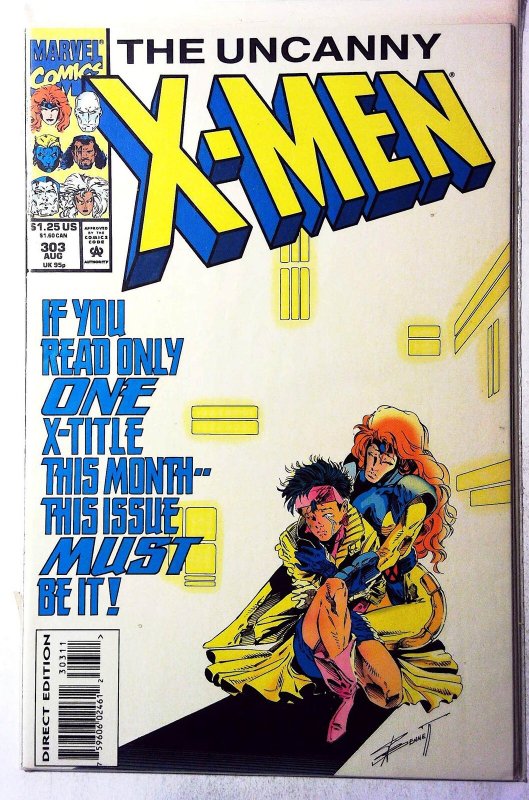 Uncanny X-Men #303 1993 Marvel Jean Grey Colossus Storm Jubillee 1st Print Comic